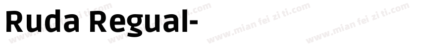 Ruda Regual字体转换